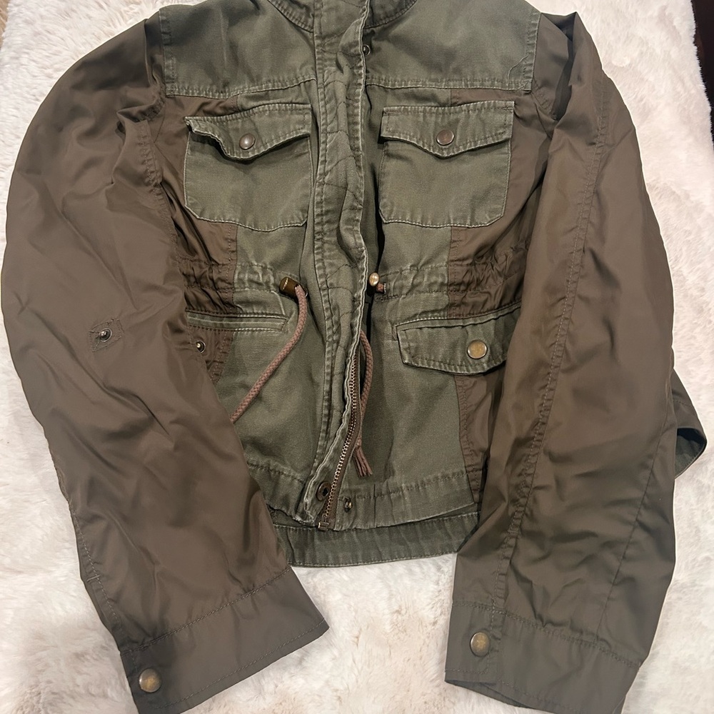 American Rag Olive‎ Green Military Style Jacket